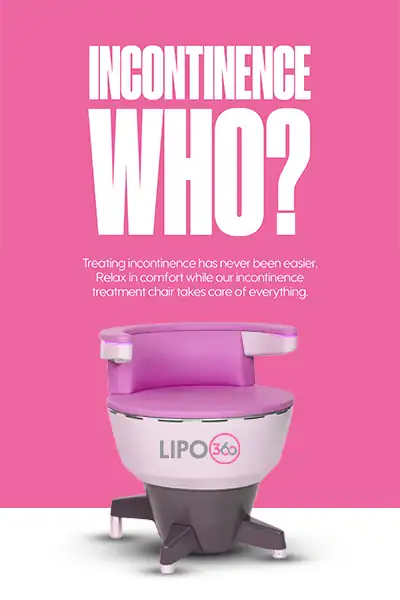 LIPO360 EMS Chair Can Help with Urinary Incontinence 2 Image of a urinary incontinence treatment seat Herne