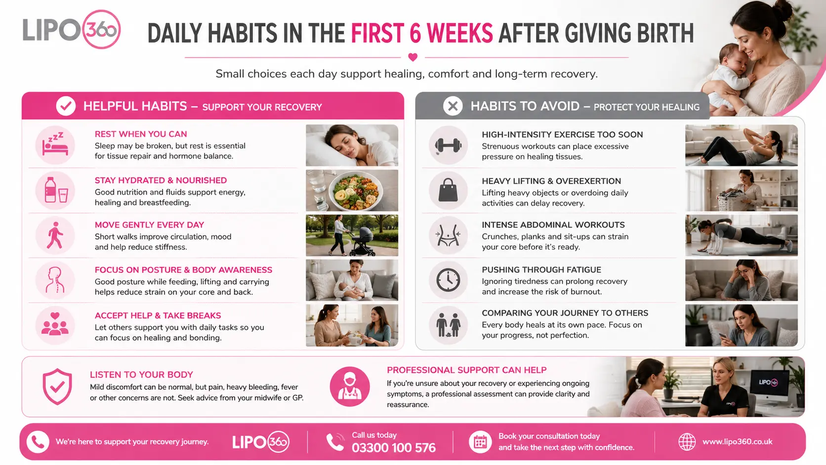 What to Do (and Avoid) in the First 6 Weeks After Giving Birth To Avoid Diastasis Recti 3 First 6 Weeks After Giving Birth To Avoid Diastasis Recti Herne : Daily Habits in the First 6 Weeks After Giving Birth